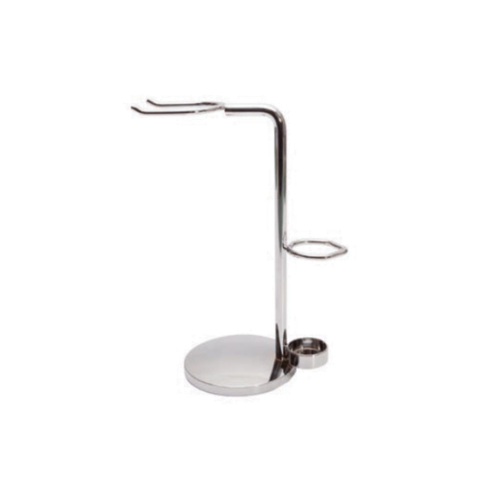 stand-porta-pennello-e-rasoio-ottone-cromato- Stand Porta Pennello E Rasoio Ottone Cromato