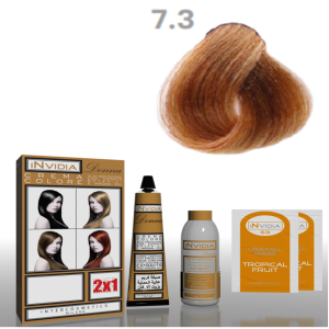 Shampoo colorante crema colore donna 100ml 7.3 biondo dorato
