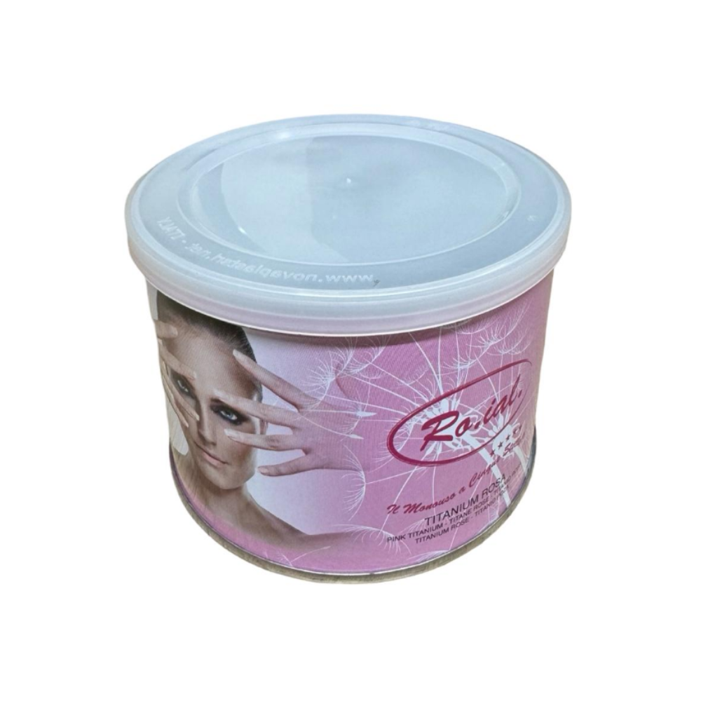 Roial Cera Vaso Depilatoria Liposolubile 800ML Titanio Rosa