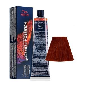 Tinta koleston perfect me 60ml 7/43 biondo medio rame dorato