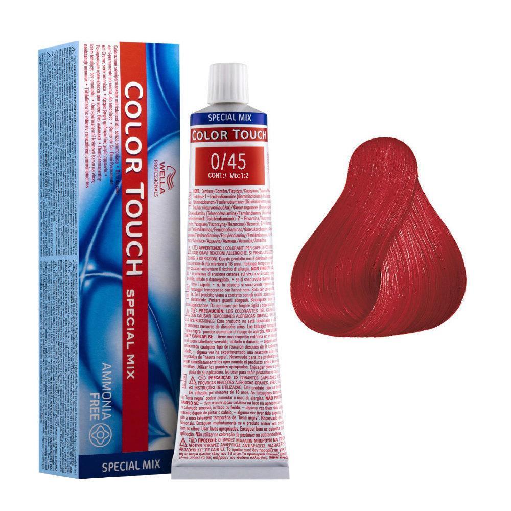 wella wella color touch tono su tono 60ml 0/45 rosso - foto 1 Wella Color Touch Tono Su Tono 60ML 0/45 Rosso