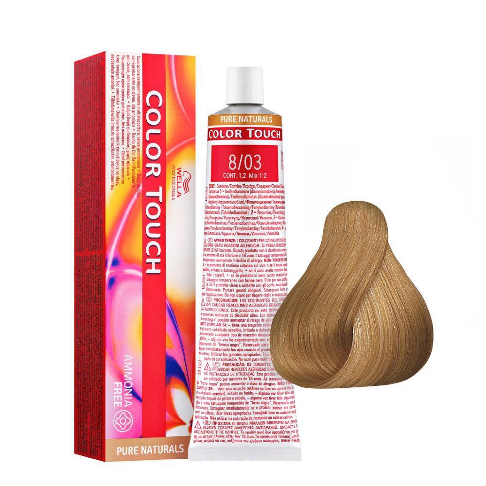 wella wella color touch tono su tono 60ml 8/03 - foto 1 Colorazione tono su tono Wella Color Touch nuance 8/03