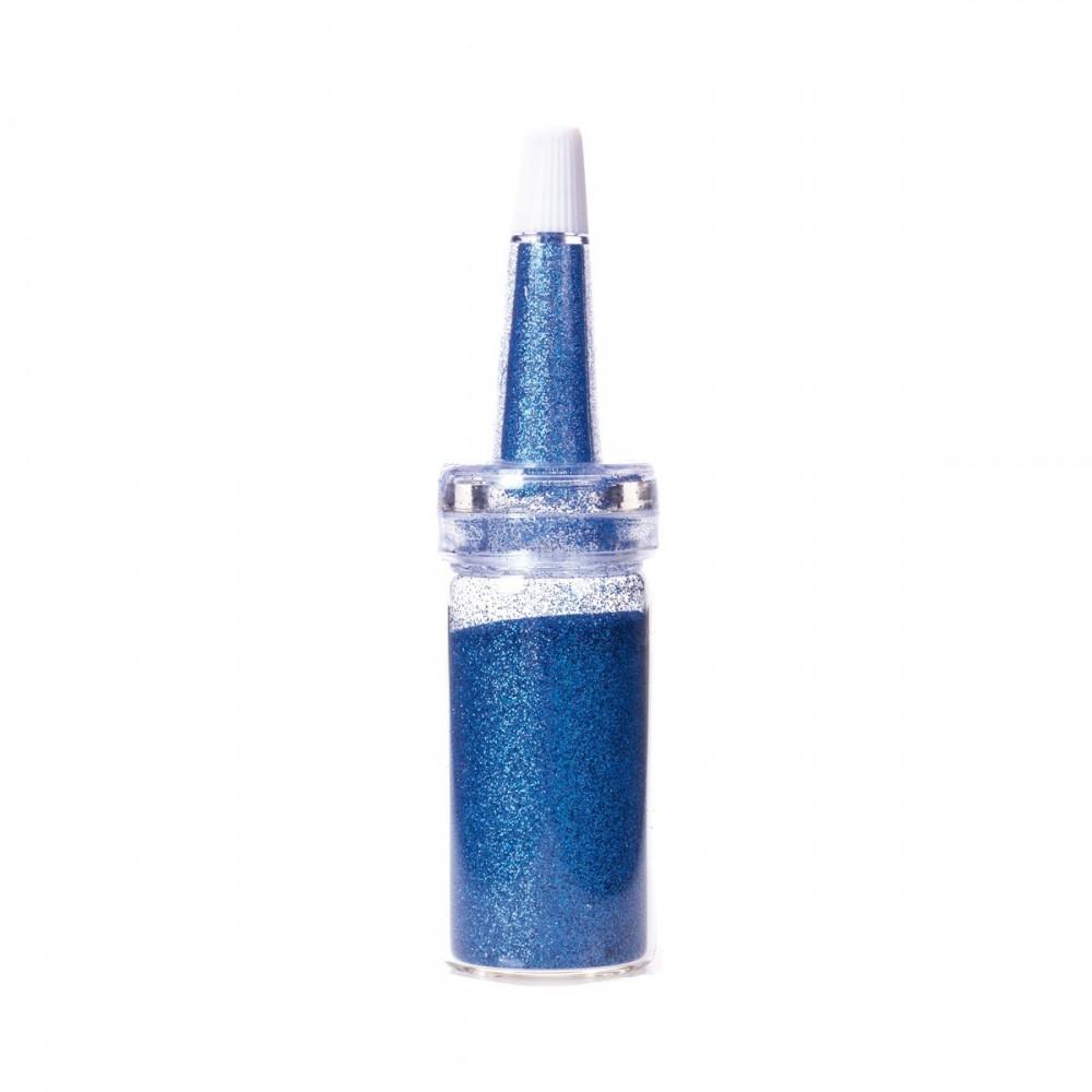 Flacone di polvere glitter olografica blu Estrosa da 6g con applicatore