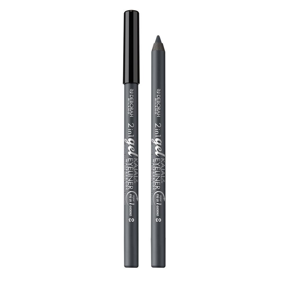 deborah-matita-2-in-1-gel-kajal-&-eyeliner-grey-03 Deborah Matita 2 In 1 Gel Kajal & Eyeliner Grey 03