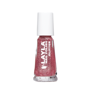 Smalto glitter rosa 10ml