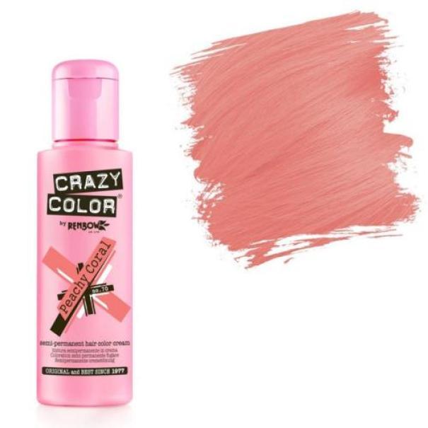 Crazy Color Crema Colorante Semipermanente 100ML E679 70 Peachy Color