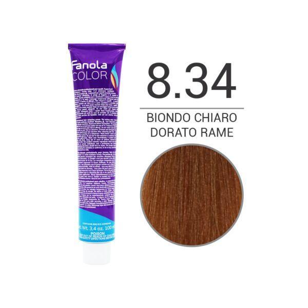 fanola-tinta-crema-colore-100-ml-8.34 Fanola Tinta Crema Colore 100 ML 8.34
