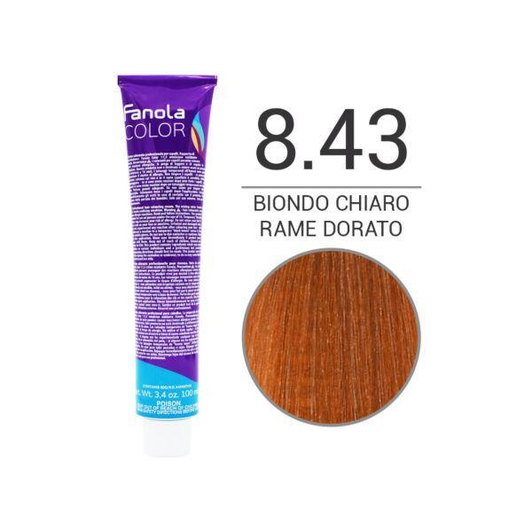 fanola-tinta-crema-colore-100-ml-8.43 Fanola Tinta Crema Colore 100 ML 8.43