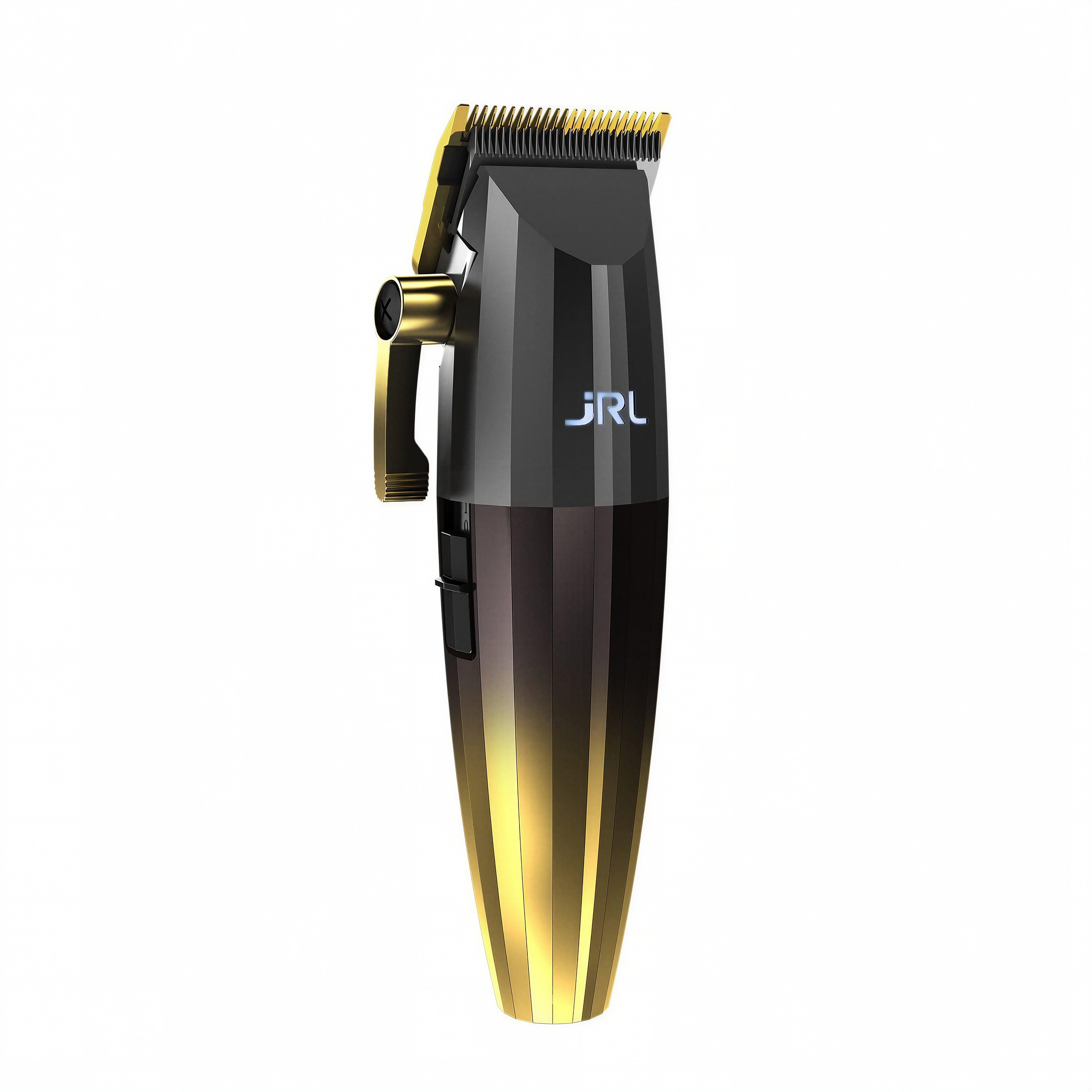 Tosatrice JRL Fresh Fade 2020C Gold Cordless nera e oro vista laterale
