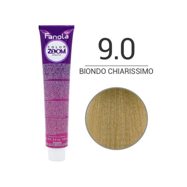 fanola-color-zoom-tinta-10-minuti-100-ml-9.0 Fanola Color Zoom Tinta 10 Minuti 100 ML 9.0