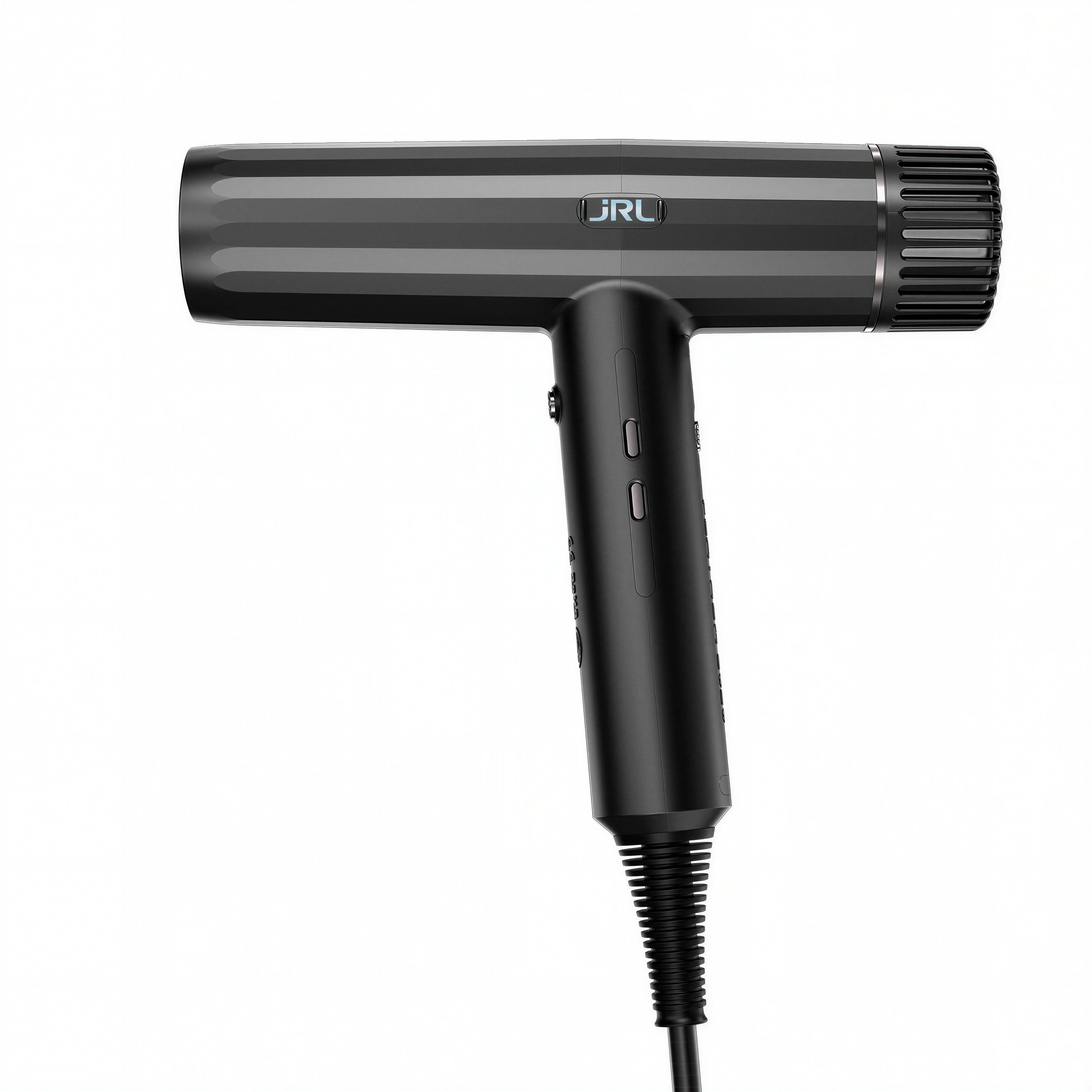 JRL Forte Pro nero, profilo destro con corpo cilindrico, impugnatura e cavo visibili