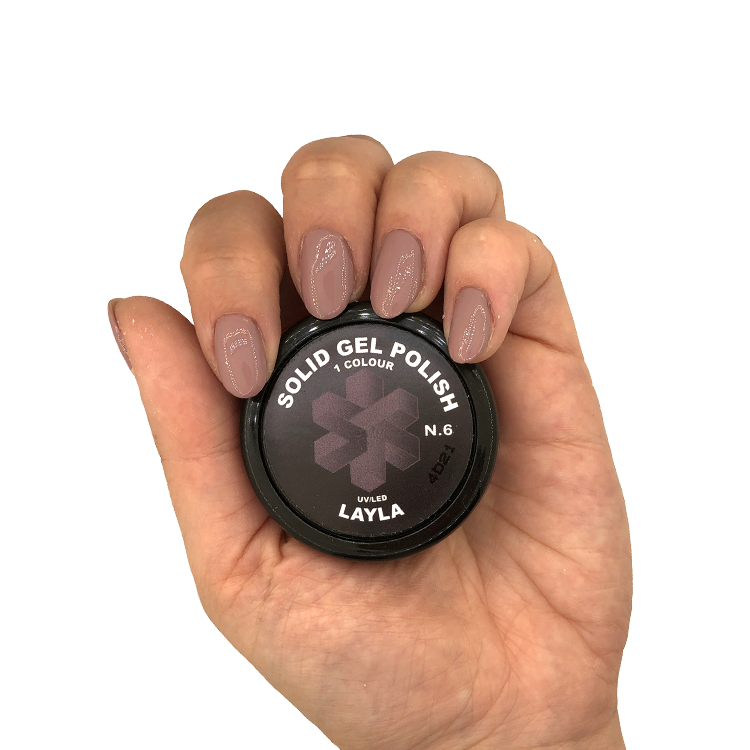 layla-smalto-solid-gel-polish-uv-led-15gr-n.6-muave-nude Layla Smalto Solid Gel Polish Uv Led 15GR N.6 Muave Nude
