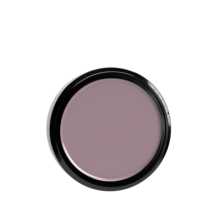 layla-smalto-solid-gel-polish-uv-led-15gr-n.6-muave-nude Vista dall'alto del flacone aperto: smalto mauve nude