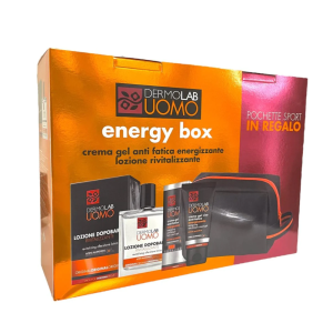Uomo energy box conf. pochette + dopobarba 100ml + gel viso 50ml tbv002323