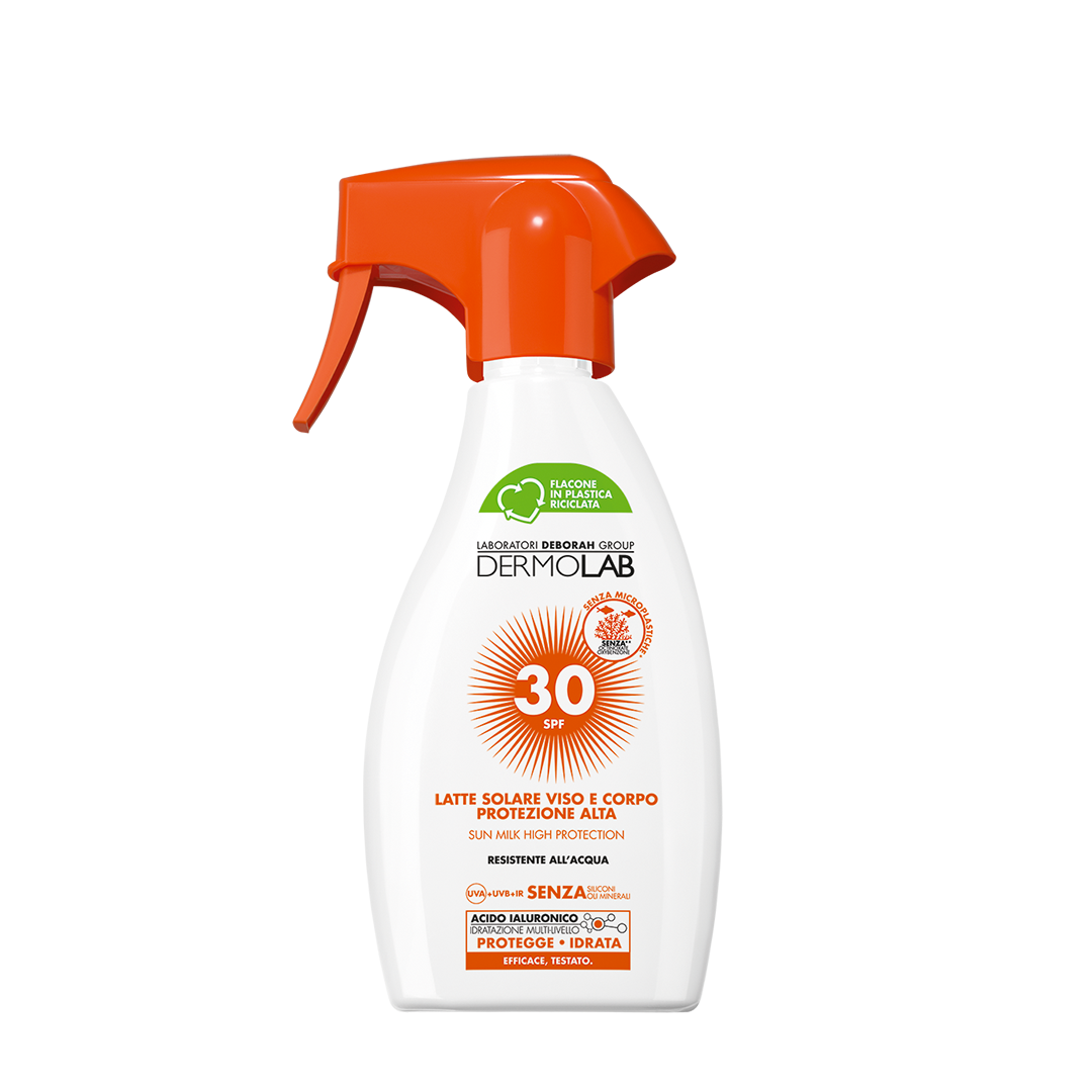 Dermolab Latte Solare Spray E Viso Corpo SPF 30 250 Ml