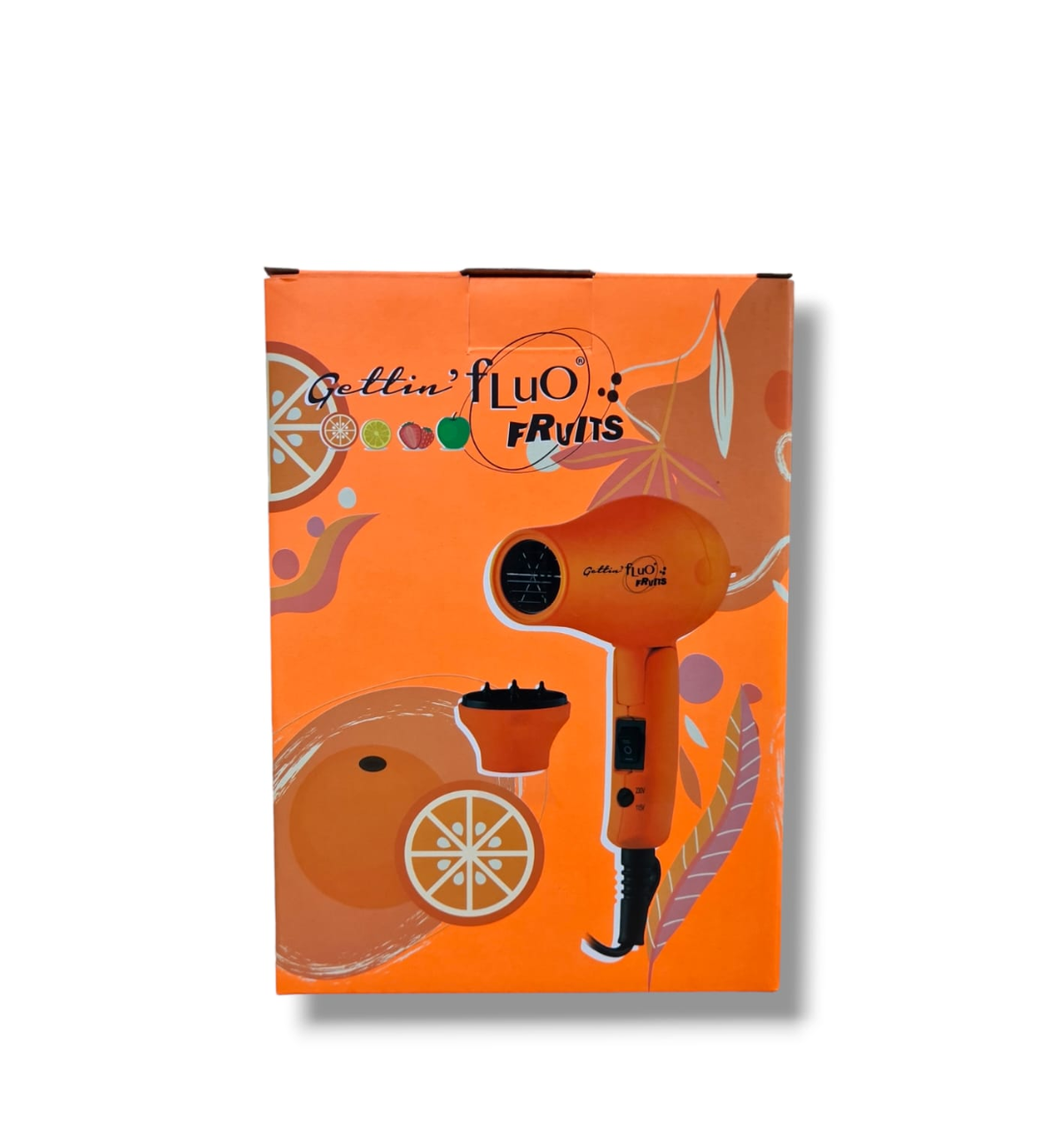 Confezione Labor Mini Asciugacapelli Da Viaggio con decorazioni di frutta