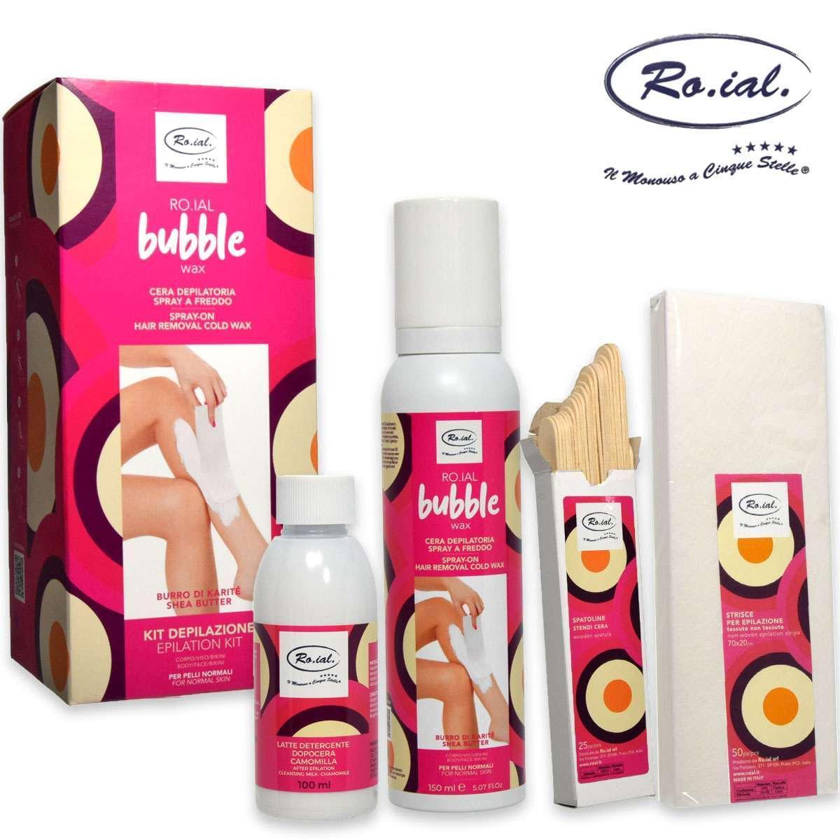 roial-kit-epilazione-bubble-wax-rosa-burro-karitu00e8 Roial Kit Epilazione Bubble Wax Rosa Burro Karitu00e8