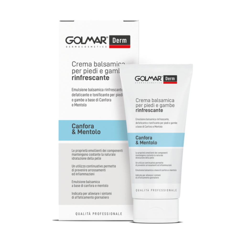 Crema balsamica rinfrescante Golmar per piedi e gambe