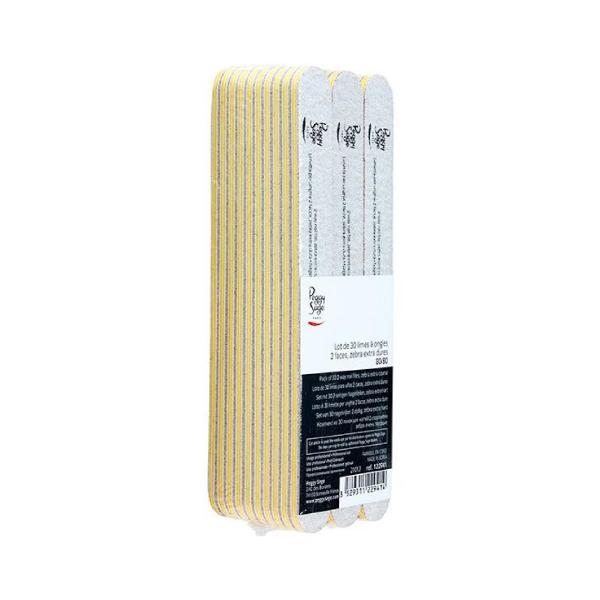 peggy sage peggy sage 122941 lotto 30 limette per unghie 2 facce  80/80 zebra - foto 1