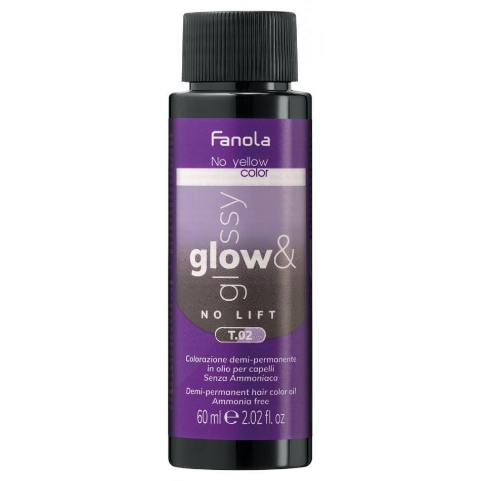 Fanola Glow & Glossy Toner In Olio T.02 Viola Naturale 60 ML