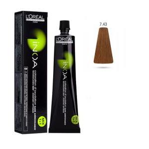 L'oréal tinta inoa senza ammoniaca 60ml 7.34 biondo dorato ramato