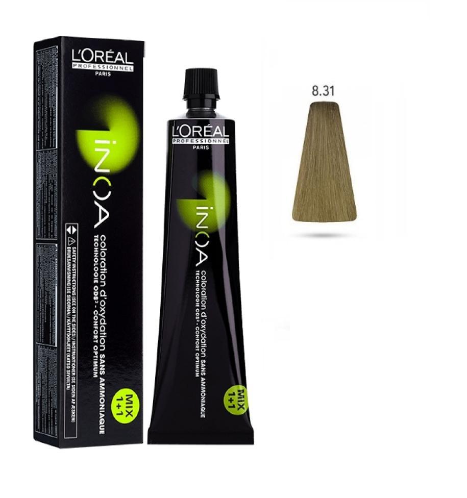 l'oru00e9al-tinta-inoa-senza-ammoniaca-60ml-8.31-biondo-chiaro-dorato-cenere L'Oru00e9al Tinta Inoa Senza Ammoniaca 60ML 8.31 Biondo Chiaro Dorato Cenere