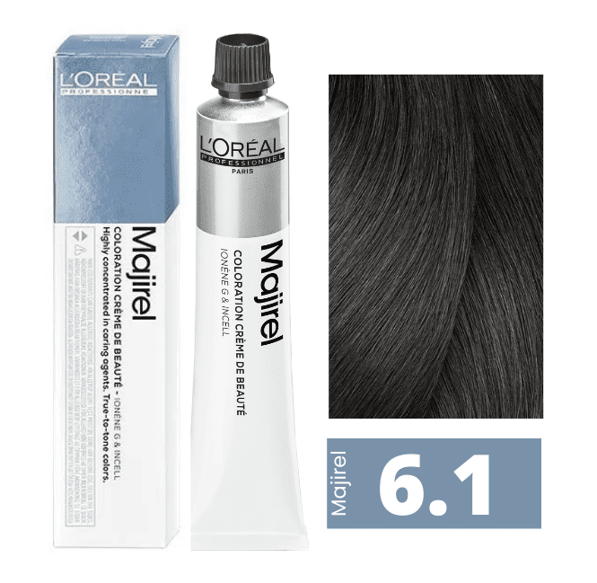 L'Oru00e9al Tinta Majirel Cool Inforced 50ML 6.1 Biondo Scuro Cenere