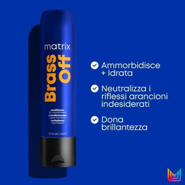 Balsamo Conditioner antiarancio Matrix Total Results Brass Off, flacone da 300ml