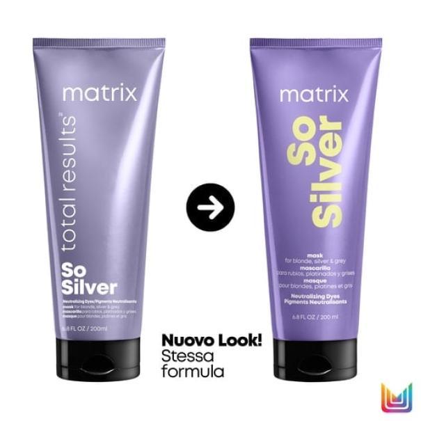 matrix-maschera-antigiallo-so-silver-total-results-200ml Flacone della maschera antigiallo So Silver MATRIX, formato 200 ML