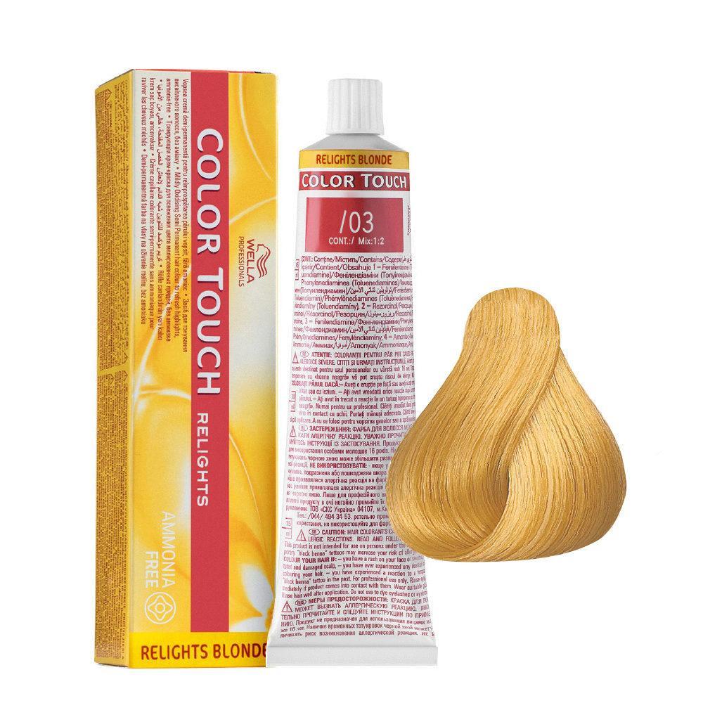 Wella Color Touch Relights Tono Su Tono 60ML /03 Naturale Dorato