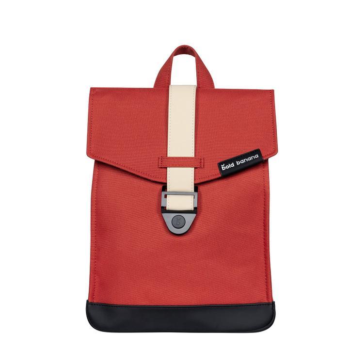 bold banana bold banana mini envelope brick biscuit as04bp08 - foto 1 Mini envelope bag rosso e nero con maniglia e cinghia di chiusura bianca