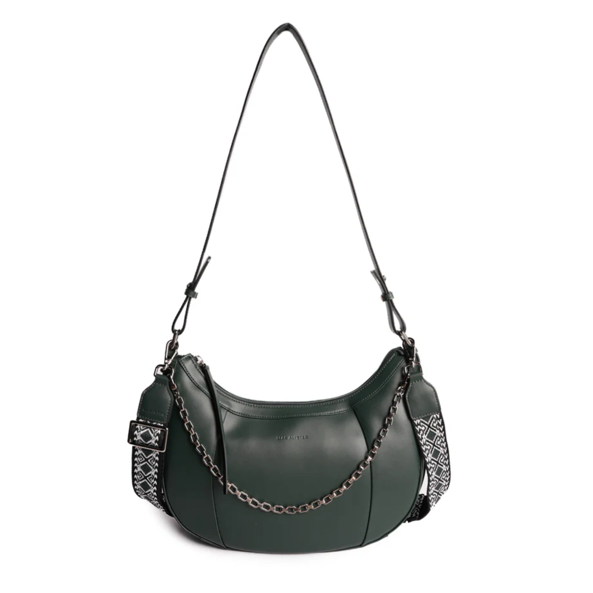 macalyster-borsa-donna-louna-verde Borsa Donna Macalyster Louna Verde con manici e catena decorativa