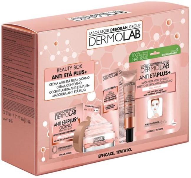 Dermolab Beauty Box Anti Eta Plus - Crema Giorno + Contorno Occhi e Labbra + Maschera