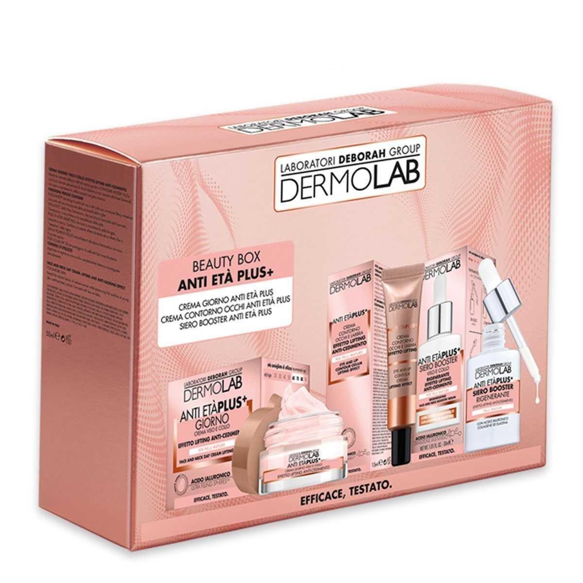 Dermolab Beauty Box Anti Eta Plus - crema giorno, contorno occhi e siero booster