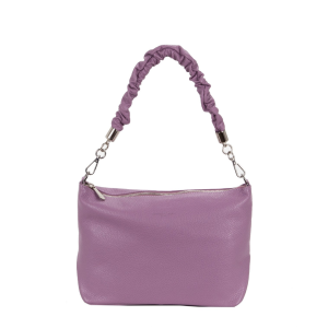 Borsa in pelle flora small lavanda