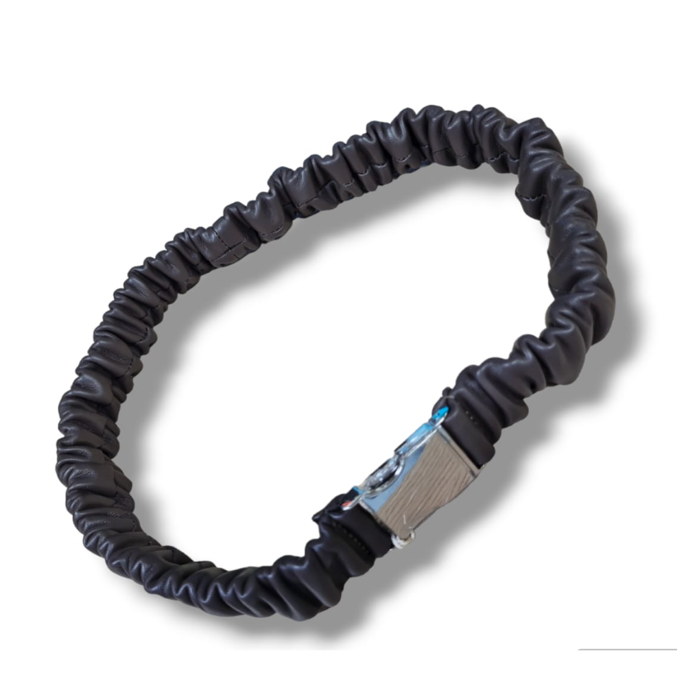 pelletteria veneta pelletteria veneta cintura in pelle leather belts ct034w - foto 1 Cintura in pelle nera con fibbia in metallo
