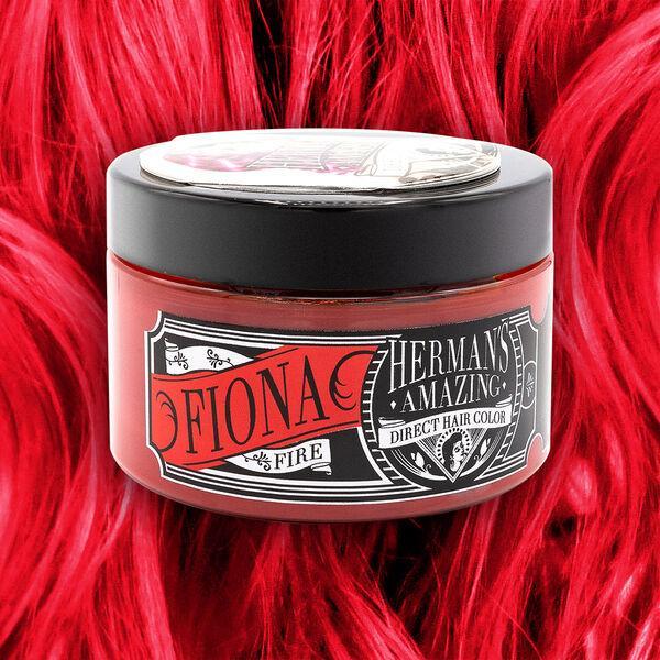 herman's herman's amazing direct hair color 115ml e620 fiona - foto 1 Barattolo HERMAN'S AMAZING DIRECT 115ML E620 FIONA su sfondo capelli rossi