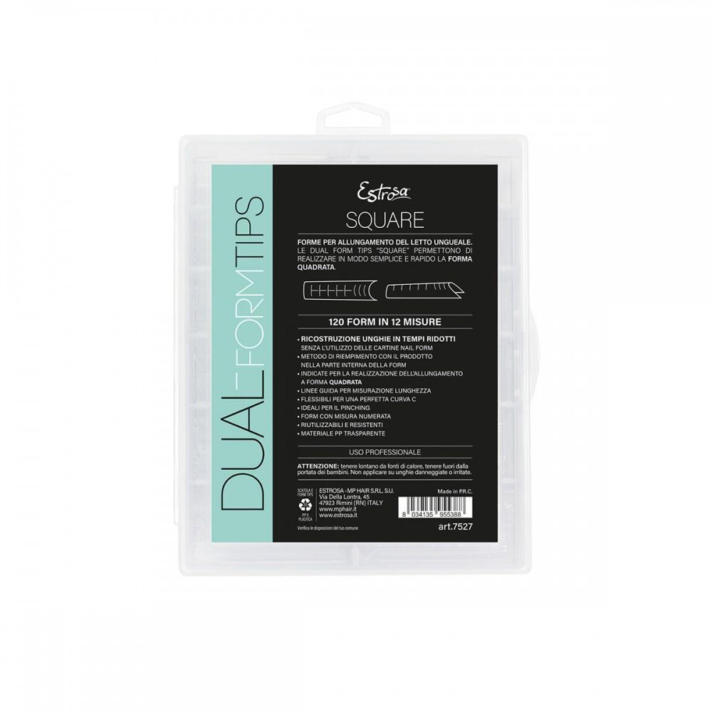 estrosa-dual-form-tips-square-12-misure-120pz-7527 Estrosa Dual Form Tips Square 12 Misure 120Pz 7527