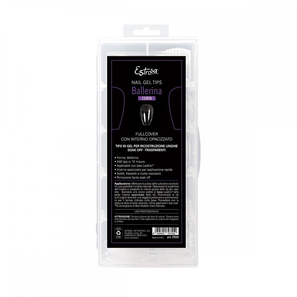 estrosa-nail-gel-tips-ballerina-corta-12-misure-240pz-7656 Estrosa Nail Gel Tips Ballerina Corta 12 Misure 240Pz 7656