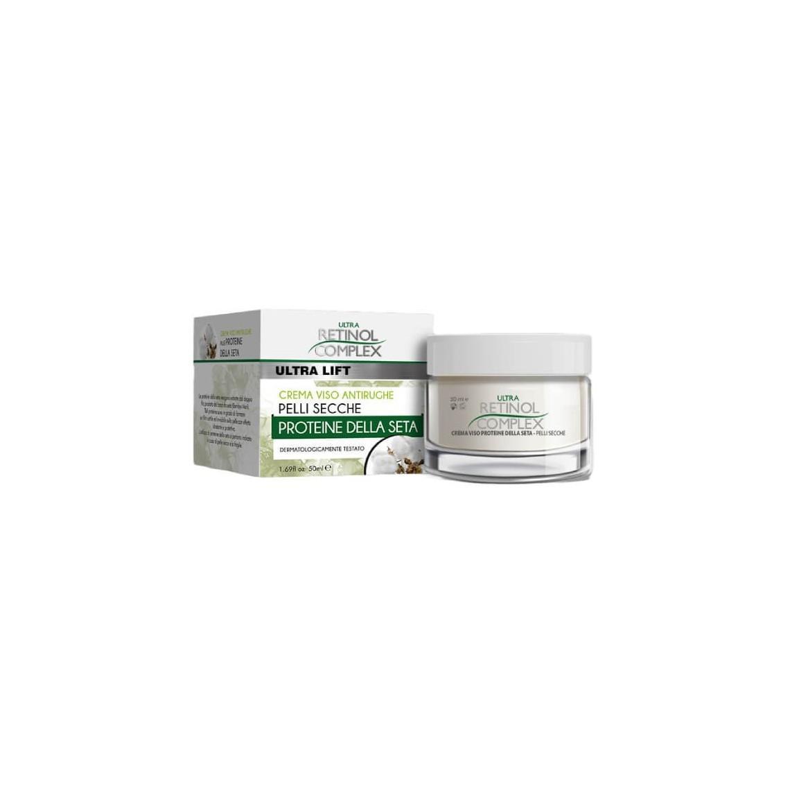 retinol-complex-crema-viso-antirughe-pelli-secche-proteine-della-seta-50ml-107 Retinol Complex Crema Viso Antirughe Pelli Secche Proteine Della Seta 50ML 107