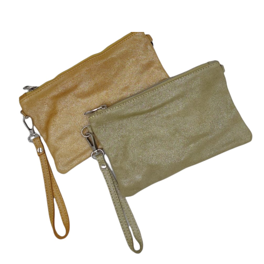 Anekke pochette viaggio bicolore con tracolla regolabile