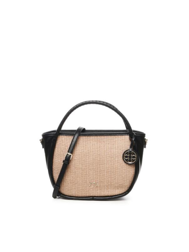vu00b073-borsa-sintetica-donna-flaminia-naturale/nero Vu00b073 BORSA SINTETICA DONNA FLAMINIA NATURALE/NERO