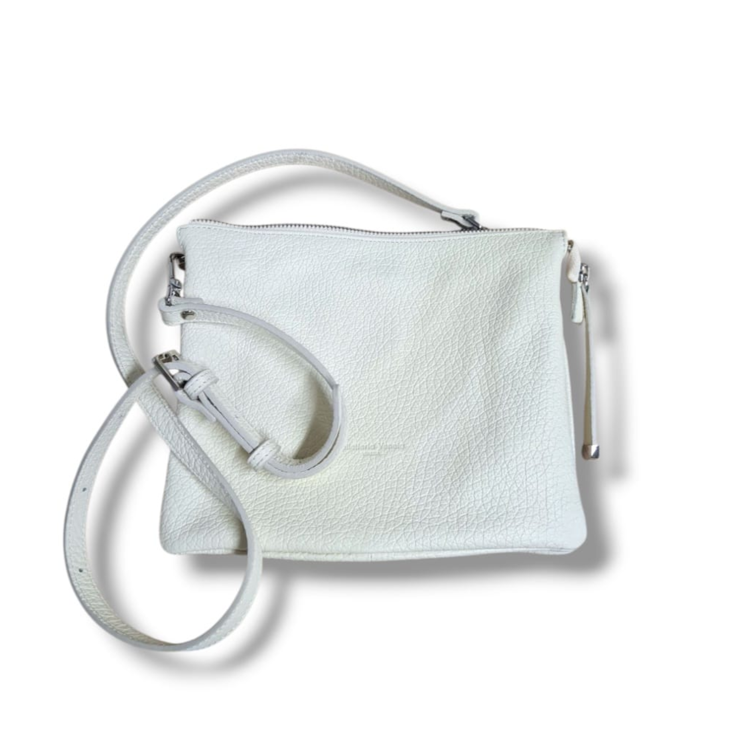 Borsa beige con tracolla regolabile, marchio Pelletteria Veneta