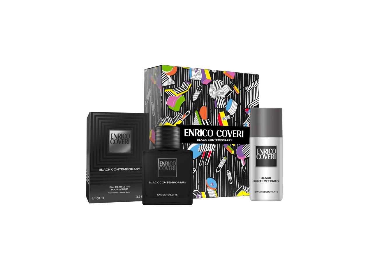 enrico coveri conf.coveri black cont.100ml+deod. - foto 1 Confezione Enrico Coveri Black composta da profumo 100ml e deodorante