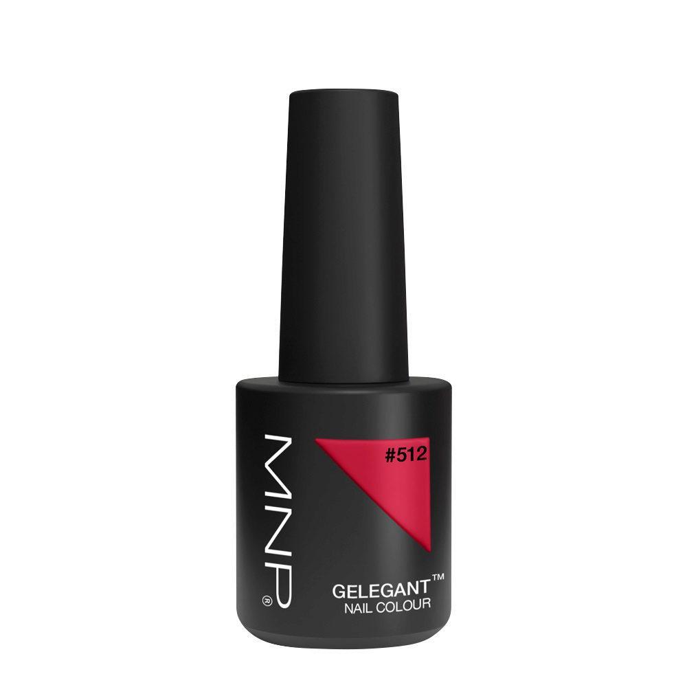 Flacone smalto gel semipermanente MESAUDA GELEGANT 512 Milano Red, 8ml, tappo nero