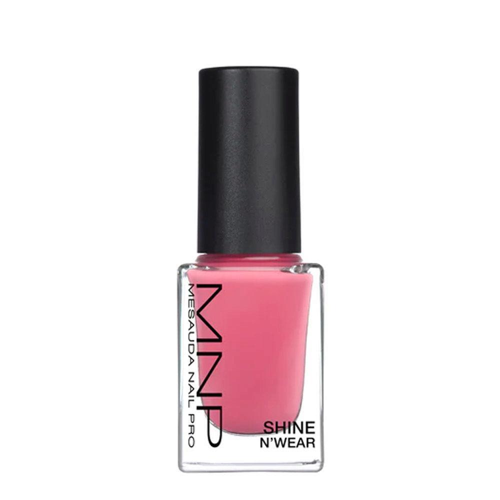 Smalto unghie rosa intenso 10ml Shine N'Wear MNP con tappo nero
