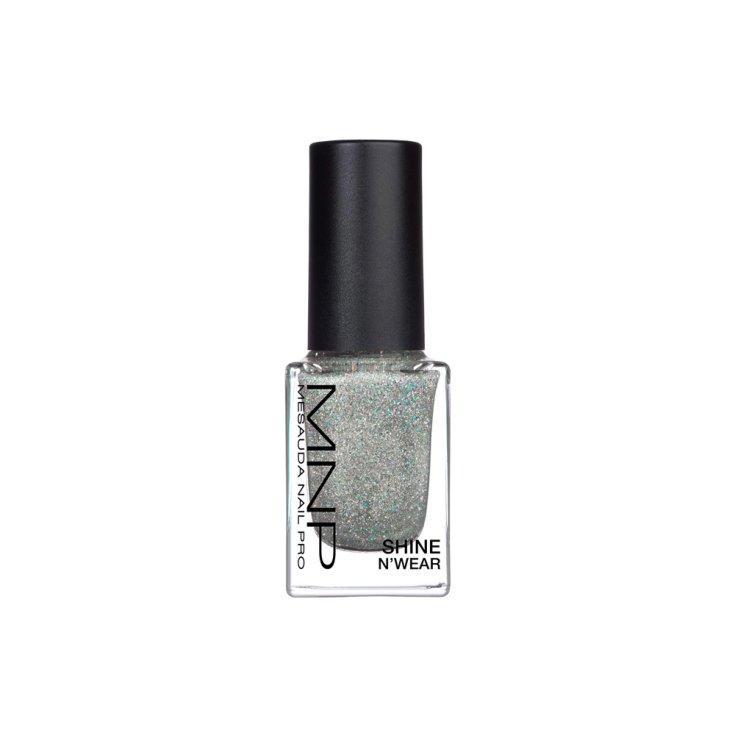Smalto per unghie MNP Mesuada Shine N'Wear 272 Etoile, 10ml glitterato grigio-argento