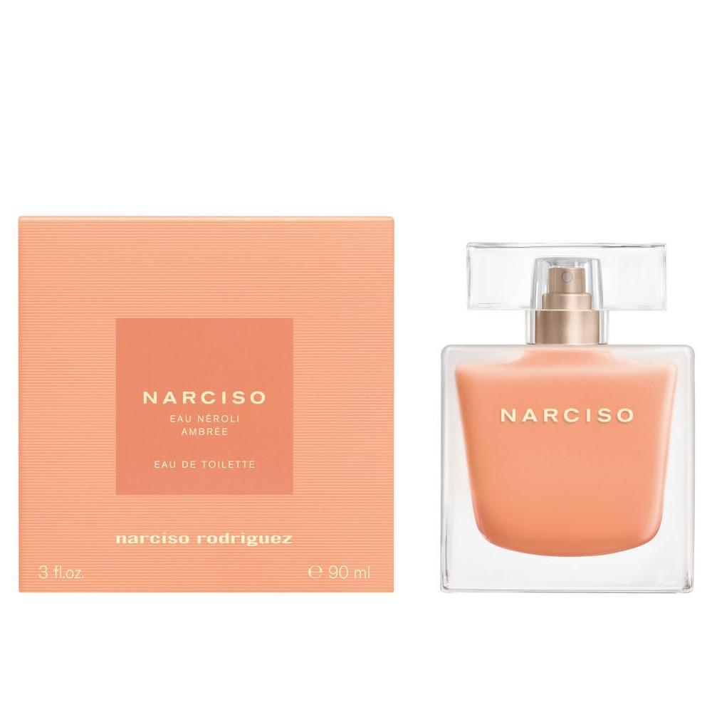 Scatola di profumo Narciso Rodriguez Ambree Neroli e flacone con spruzzatore