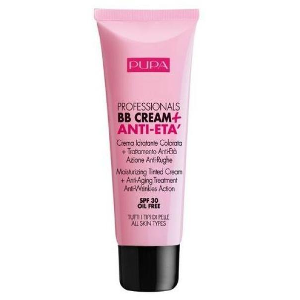 Tubo di BB cream rosa PUPA Professionalis N.04 con etichetta e confezione