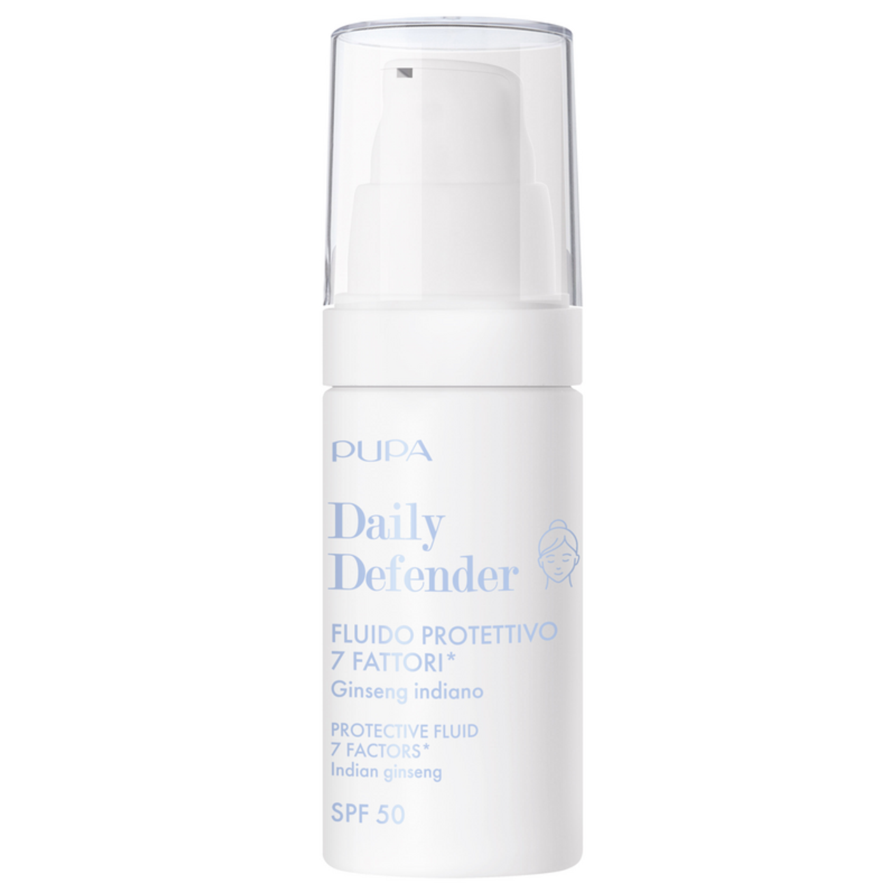pupa pupa daily defender traspa.30ml - foto 1 Crema solare trasparente PUPA Daily Defender SPF 30, protezione UV quotidiana